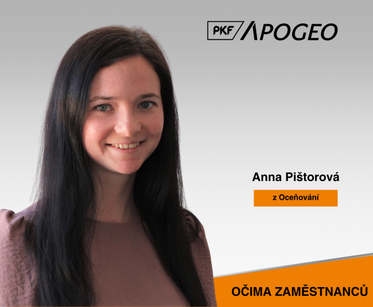 Anna Pištorová - na pozici Valuation Consultant mám prostor pro vlastní úvahy a prognózy a tedy mohu rozvíjet i svou kreativitu