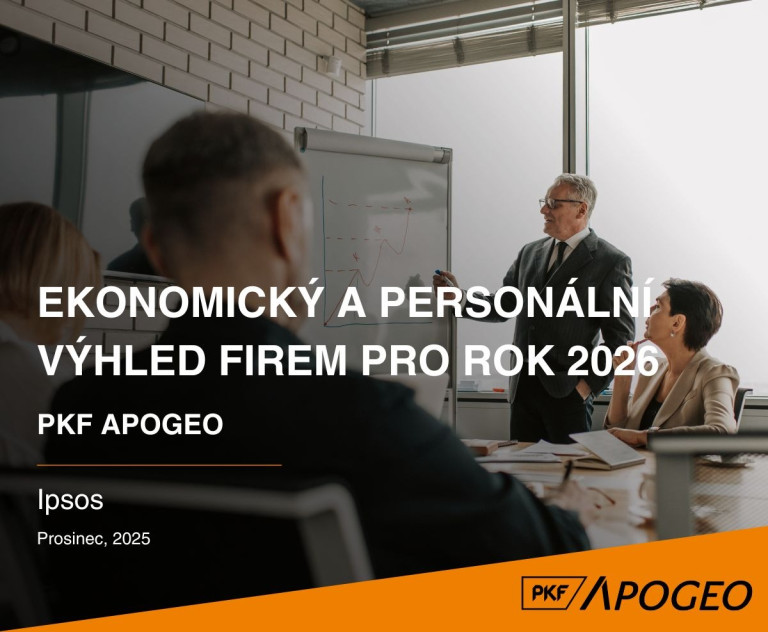 Průzkum PKF APOGEO: Ekonomický a personální výhled firem pro rok 2026. Realizováno ve spolupráci Ipsos