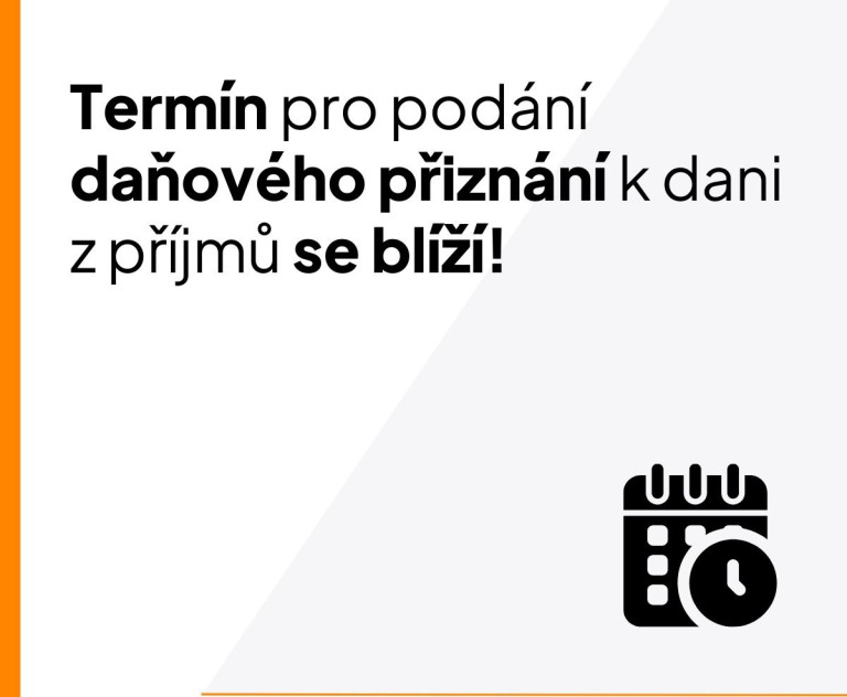 Lhůta pro podání daňového přiznání se blíží